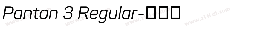 Panton 3 Regular字体转换